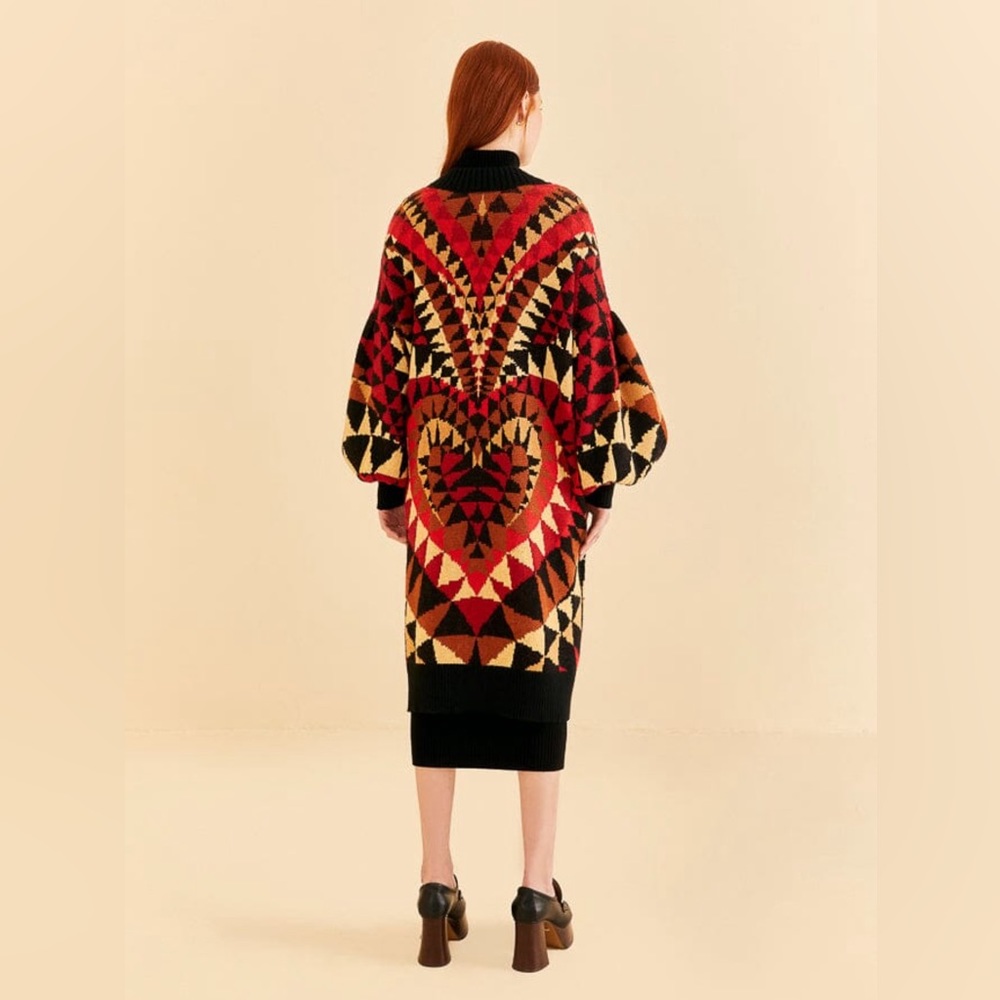 FARM Rio Multicolor Geometric Cardigan - Picture 7 of 9
